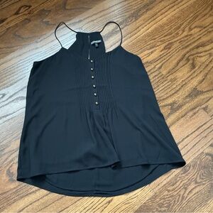 Express Black Camisole with Button Accents